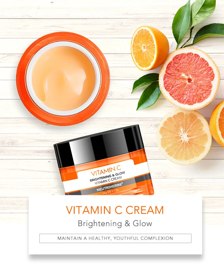 Private Label Wholesale Facial Skincare Bleaching Whitening Brightening Vitamin C Face Cream