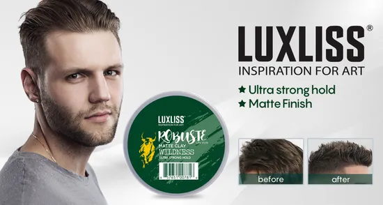 120 グラムファッションホット販売簡単ヘアスタイルマットカラーヘアクレイワックス男性用